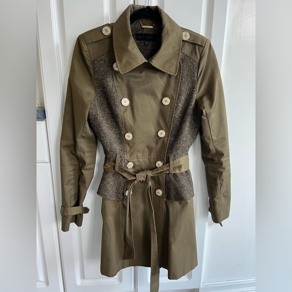 Steve Madden Peplum coat size Medium